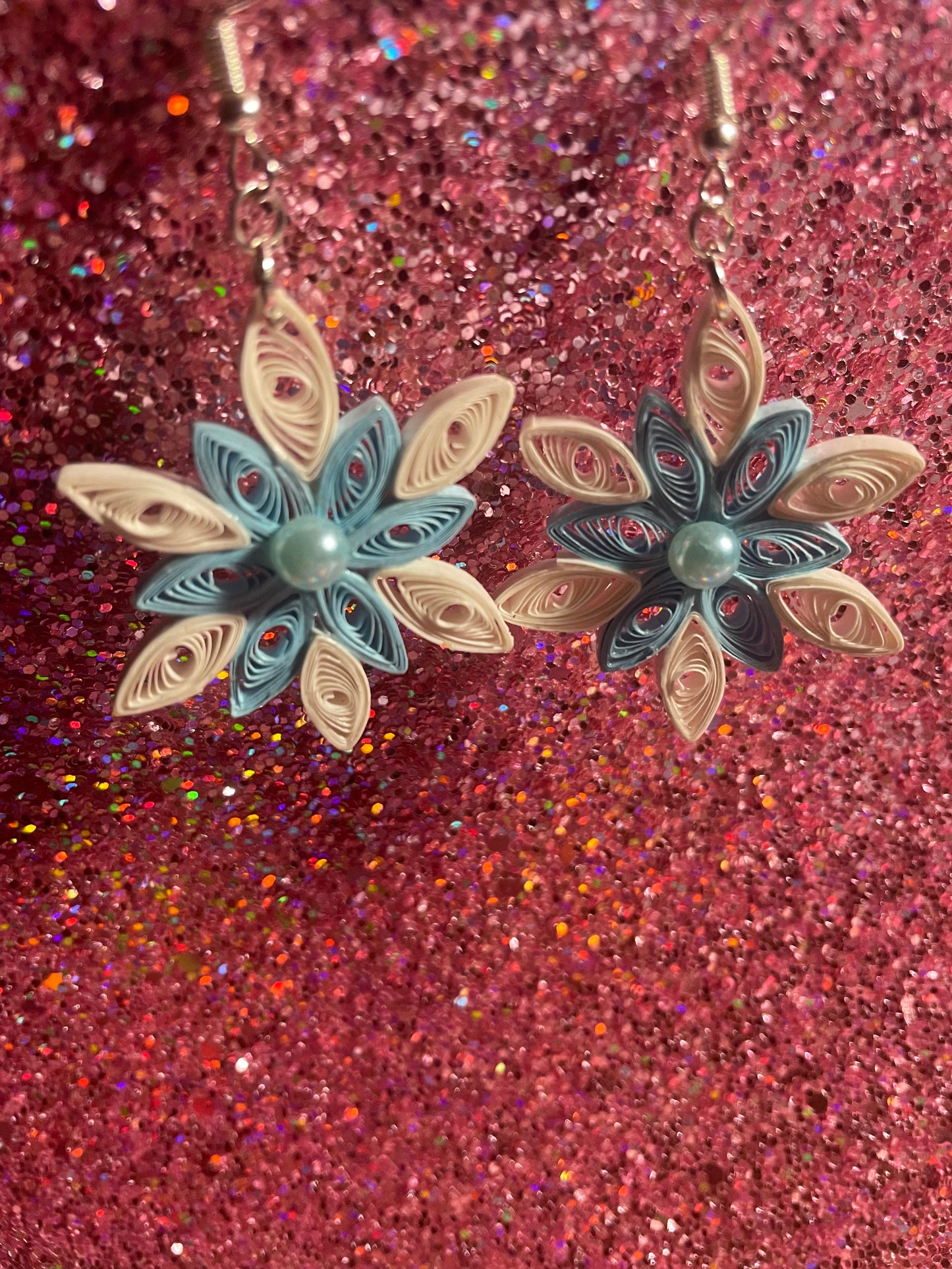 Quilled Snowflake Earrings - Great for the Holidays