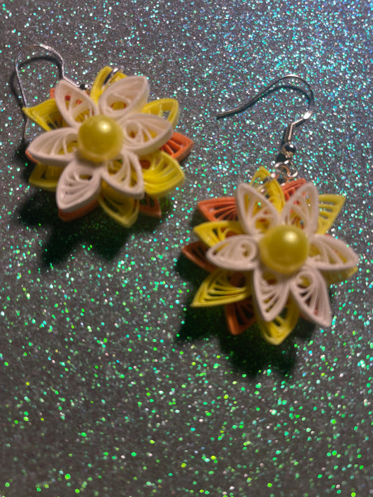 Quilled layered earrings - great for fall!